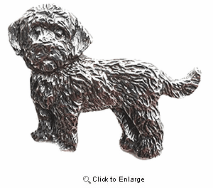 Cockapoo Pewter Pin