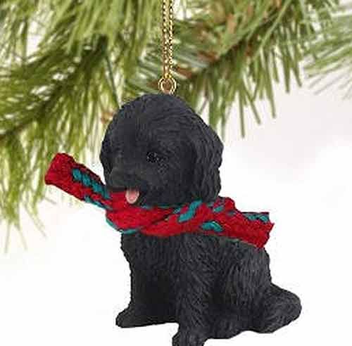 Cockapoo Tiny One Christmas Ornament Black