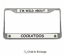 Cockatoo License Plate Frame