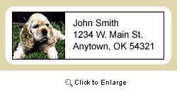 Cocker Spaniel Address Labels