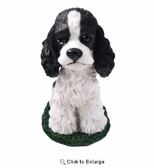 Cocker Spaniel Bobblehead Black-White