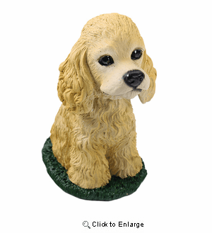 Cocker Spaniel Bobblehead Blonde