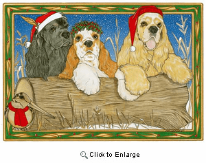 Cocker Spaniel Christmas Cards