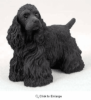 Cocker Spaniel Figurine Black