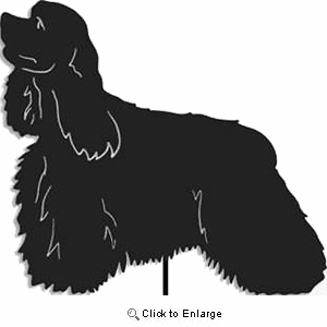 Cocker Spaniel Garden Stake