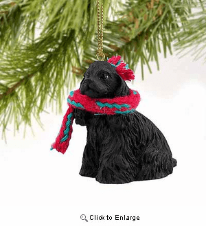 Cocker Spaniel Tiny One Christmas Ornament Black