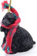 Cocker Spaniel Tiny One Christmas Ornament Black