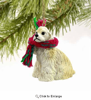 Cocker Spaniel Tiny One Christmas Ornament Blonde