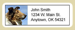Collie Address Labels