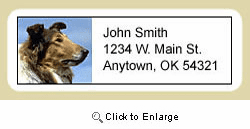 Collie Address Labels