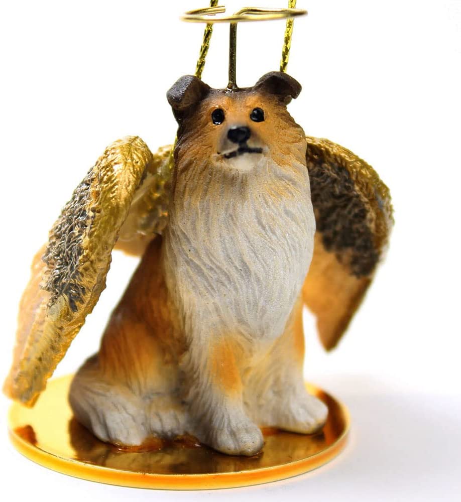 Collie Angel Ornament Sable