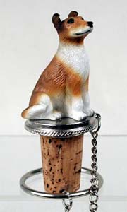 Collie Bottle Stopper (Smooth Hair)
