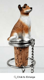 Collie Bottle Stopper (Smooth Hair)