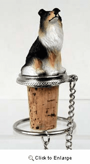 Collie Bottle Stopper (Tricolor)