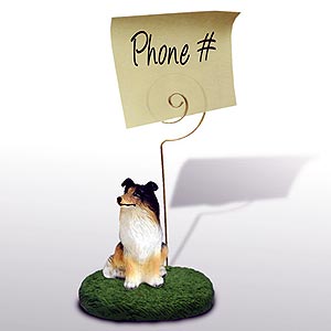 Collie Note Holder (Tricolor)