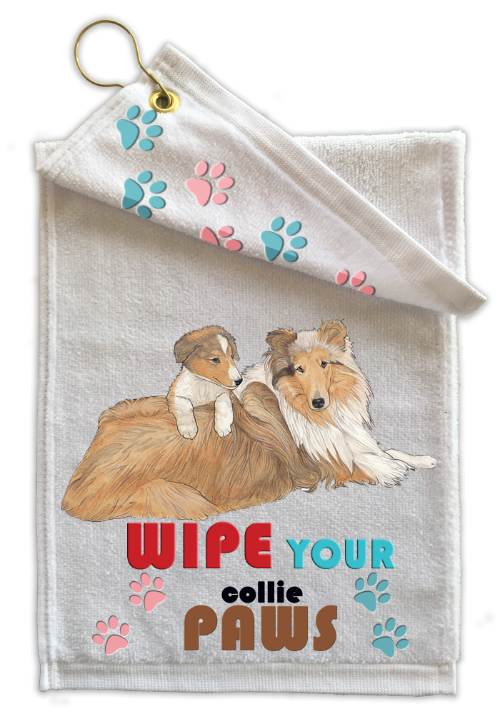 Collie Paw Wipe Towel