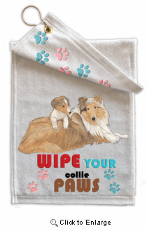Collie Paw Wipe Towel