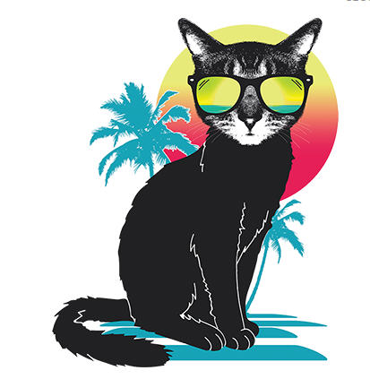 Cat T-Shirt - Playful Cats From Animal Den