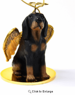 Coonhound Christmas Ornament Angel