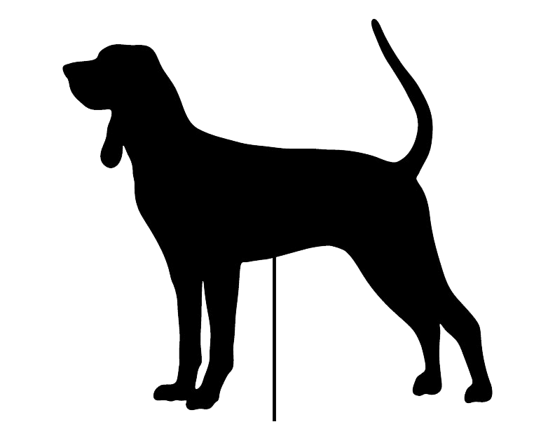 Coonhound Garden Stake