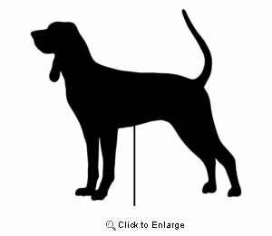 Coonhound Garden Stake