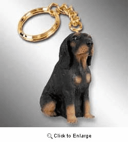Coonhound Keychain