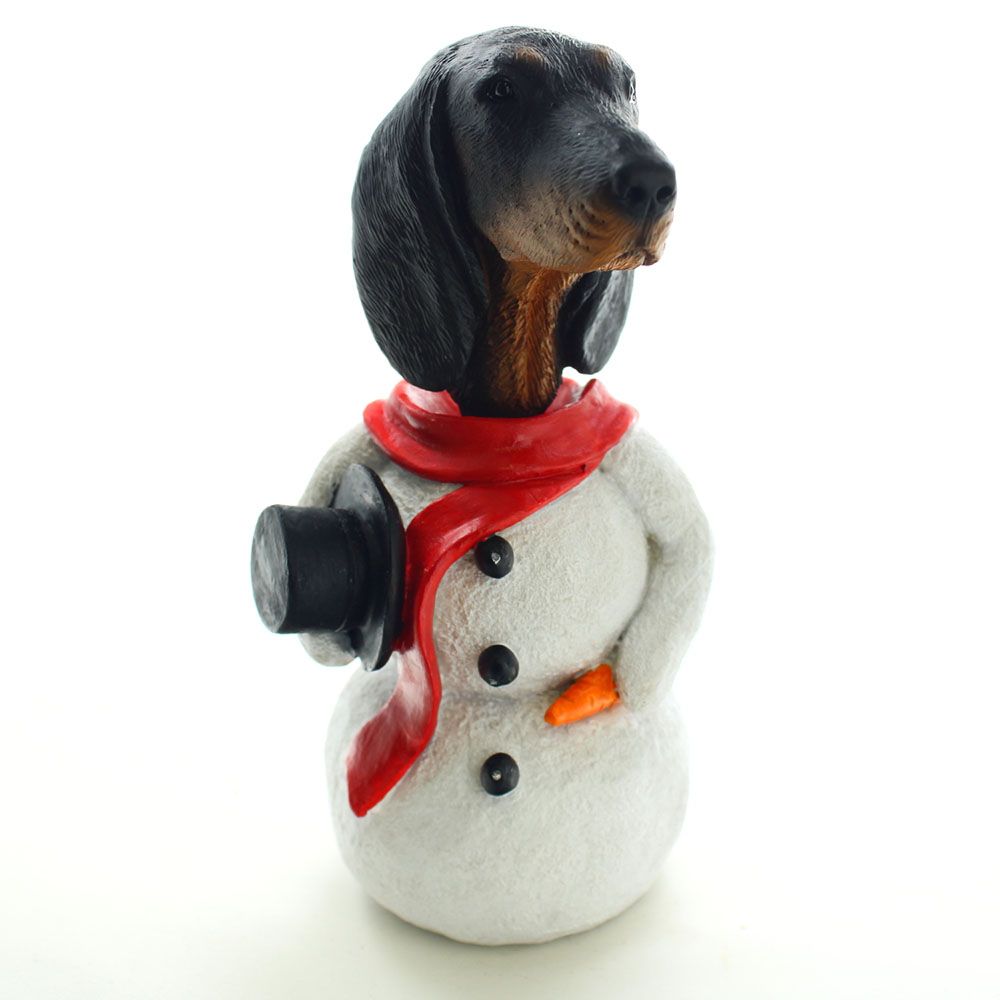 Coonhound Snowman Christmas Decoration