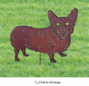 Corgi Garden Stake