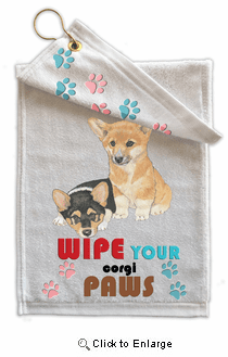 Corgi Paw Wipe Towel