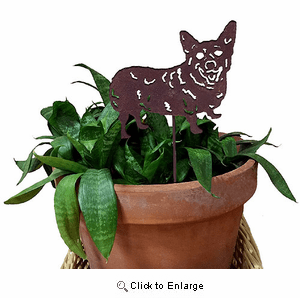 Corgi Plant Stake