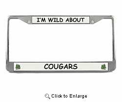 Cougar License Plate Frame