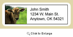 Cow Address Labels