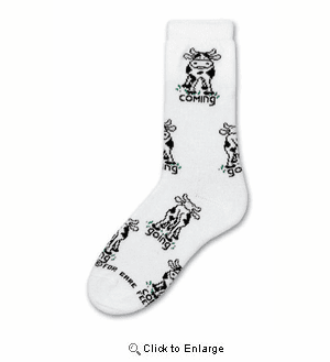 Cow Coming Going Socks