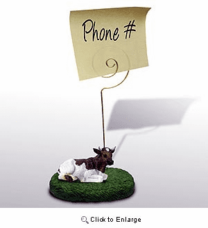 Cow Note Holder (Guernsey Bull)