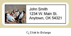 Crab Address Labels