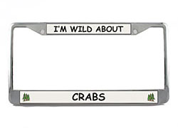 Crab License Plate Frame