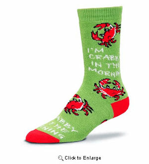 Crabby Morning Socks