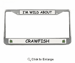 Crawfish License Plate Frame