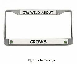 Crow License Plate Frame