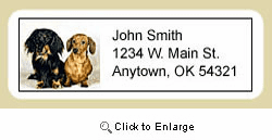 Dachshund Address Labels