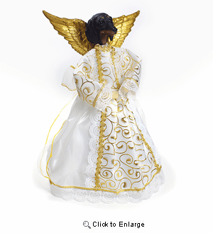 Dachshund Angel Christmas Tree Topper