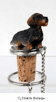 Dachshund Bottle Stopper (Wire Haired)