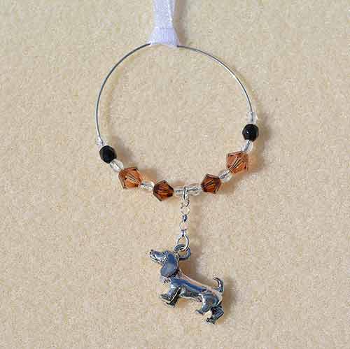 Dachshund Car Charm - Sun Catcher