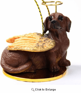 Dachshund Christmas Ornament Angel