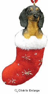 Dachshund Christmas Stocking Ornament