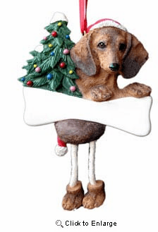 Dachshund Christmas Tree Ornament - Personalize