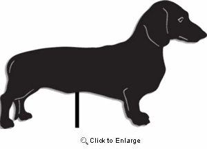 Dachshund Garden Stake