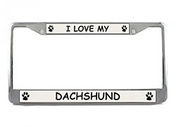 Dachshund License Plate Frame