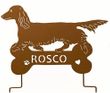 Dachshund Long Haired Garden Stake