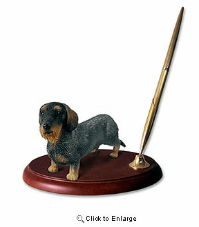 Dachshund Pen Holder (Wire Haired)